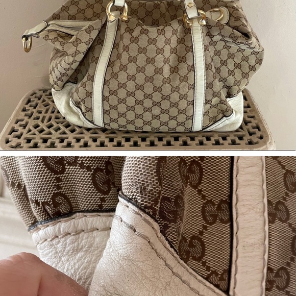 ORIGINAL GUCCI BAG! Reposhing!!ORIGINAL PRINT Good find great logos - Picture 8 of 12